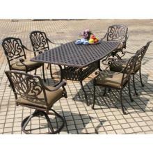 Darlee Elisabeth Patio Dining Set With Cushions - 72 Inch Oblong
