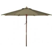 Wooden Market Umbrella 9 Foot - Natural