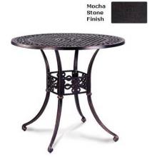 Meadow Decor Paragon 42 Inch Cast Aluminum Bar Table Mocha Stone Finish