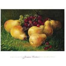 Pears And Grapes Poster Print