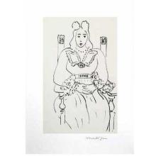 Femme Assise Poster Print