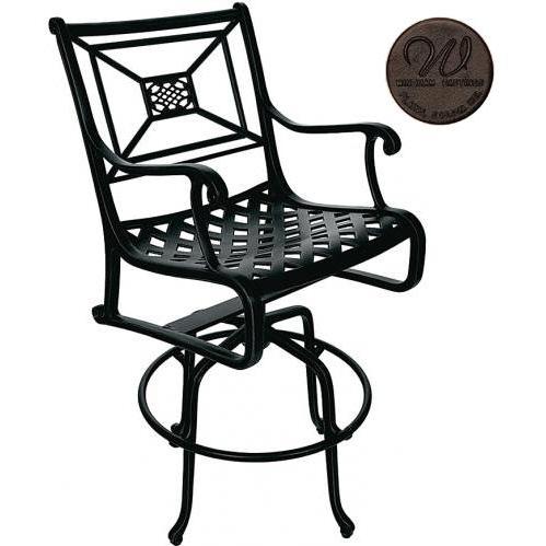 Windham Castings Key Largo Swivel Bar Stool Frame Only, Bronze