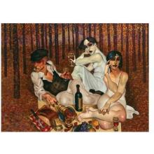 Picnic In The Forest Of Gustave Klimt Poster Print