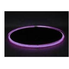 Neon Concepts 15 Inch Round Clear Top Serving Tray (Purple Neon / Rechargeable Battery)
