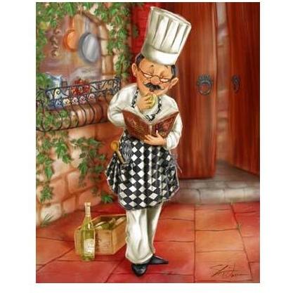 Chefs With Wine II Poster Print