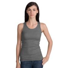 District Threads - Ladies X Tank Top - Heathered Steel
