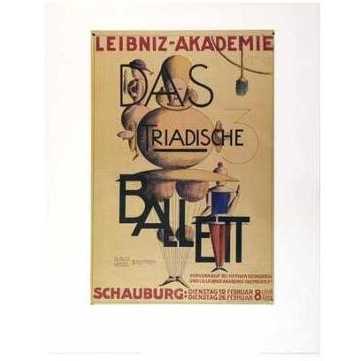 Triadische Ballett,1921 Poster Print