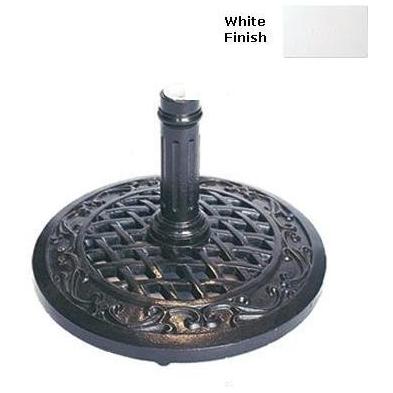 Meadow Decor Amazon Umbrella Stand - White Finish (50 Lb)