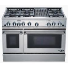 DCS Gas Range 48 Inch Dual Fuel Natural Gas Range W/ Grill By Fisher Paykel - RDT-486GL