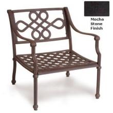 Meadow Decor Paragon Cast Aluminum Club Chair - Mocha Stone Finish
