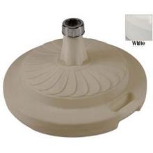FiberBuilt Outdoor Umbrellas Plastic Umbrella Base Round White