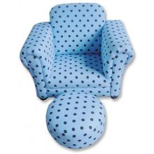 Childs Stuffed Club Chair And Ottoman-Max Dot