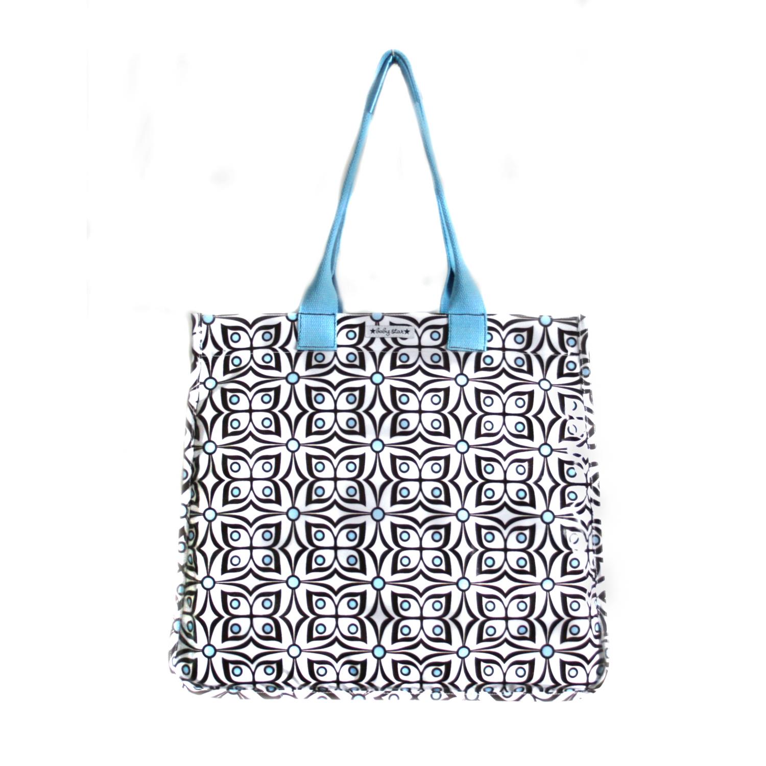 Baby Star Rock The Tote Print Diaper Bag - Flutter Blue