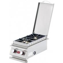Cal Flame Propane Gas Deluxe Double Side Burner Built In
