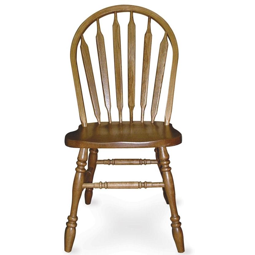 International Concepts Dining Essentials Arrowback Side Chair - Medium Oak - 1C04-1050
