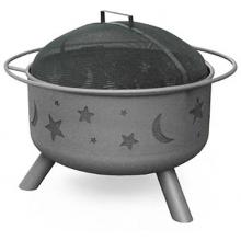 Landmann Big Sky Stars And Moons Fire Pit With Black Finish