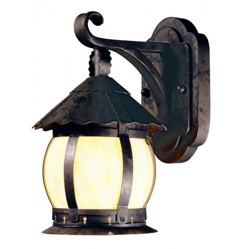 Carmel Collection Wall Mounted Hanging Light Fixture In Flemish Finish - 1 Bulb