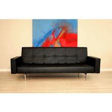 Treven Convertible Sofa In Black