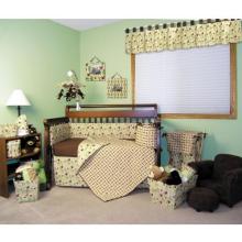 Embroidered Jungle Jam 4-Piece Crib Set