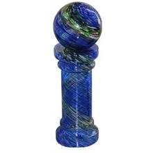 Alpine Glowing Gazing Globe Blue With Glass Stand -Glow In The Dark