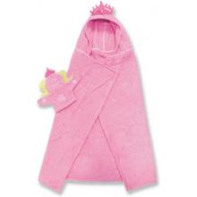 Princess Character Hooded Towel And Bath Mitt