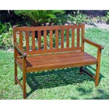 International Caravan 4 Ft. Acacia Wood Bench W/ UV Painted