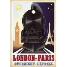London-Paris Overnight Express Poster Print