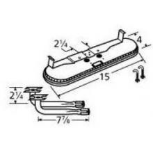 Stainless Steel Oval Twin, Centered, 2.25 Inch Offset Burner 14402-74902