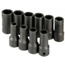 SK Hand Tool 3/8 Inch Dr. Fractional Semi-Deep Impact Socket Set - 10 Piece
