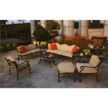 Darlee Monte Carlo Cast Aluminum Patio Lounge Set With Cushions