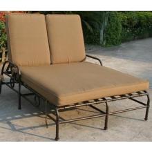 Darlee Malibu Double Aluminum Chaise Lounge With Cushions