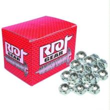 Riot Gear King Pin Nut, 3/8-24, Nylon, Box Of 100