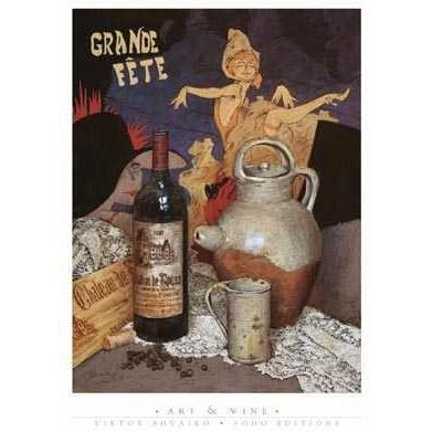 Art Wine Poster Print
