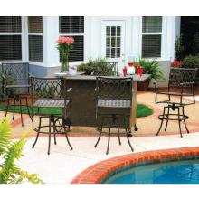Windham Castings Rolls Roy Cast Aluminum American Gothic Patio Bar Set For 5