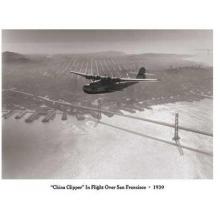 Chinclipper In Flight Over San Francis Poster Print