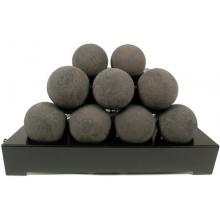 Rasmussen 20 Inch Black ALTERNA Vent Free Natural Gas FireBalls With Black Chassis And Manual Safety Pilot