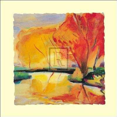 Gerry Baptist - River Reflections Size 9x9 Poster Print Picture