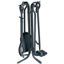 UniFlame 5 Piece Black Rustic Mini Fireset