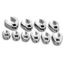 SK Hand Tool 10 Piece Fractional Flare Nut Crowfoot Wrench Set