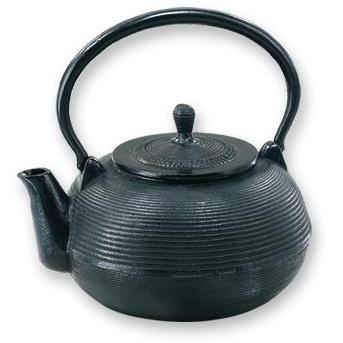 Old Dutch Matte Black Cast Iron Teapot