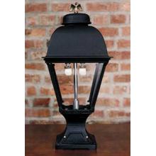 Gaslite America GL2000 Cast Aluminum Manual Ignition Natural Gas Light With Open Flame Burner And Pedestal Mount