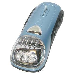 VIATEK FD01C-B DYNAMO 3-LED FLASHLIGHT (BLUE)