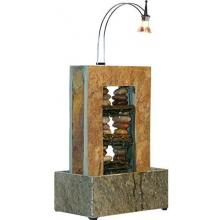 Alpine Natural Slate Stone Fountain With Light