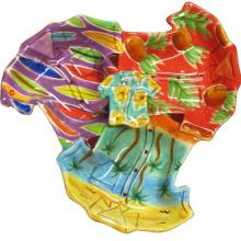 Clay Art Tropicool Triple Section Condiment Server