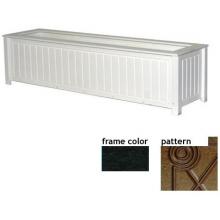 Eagle One Recycled Plastic 48 Inch North Hampton Planter Box Diamond Pattern - Black