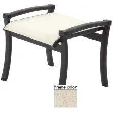 Suncoast Devereaux Sling Ottoman - Pebble Frame And Nougat Fabric