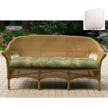 North Cape Naples Resin Wicker 3 Seater Sofa - White