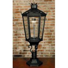 Gaslite America GL9000 Cast Aluminum Manual Ignition Propane Gas Light With Triple Mantle Burner And Pedestal Mount