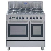 Delonghi Stainless Steel Gas Range With Double Convection And 5 Burners - 36 Inch