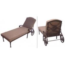 Darlee Ten Star Cast Aluminum Chaise Lounge With Cushions